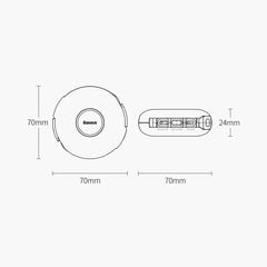 Magnetiline USB-kaabel Alus Tsink 3in1 USB-C / Lightning / Micro 20W, 1m (valge) hind ja info | Mobiiltelefonide kaablid | kaup24.ee