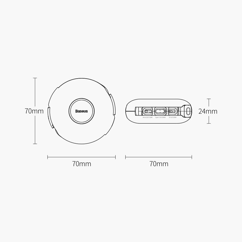 Magnetiline USB-kaabel Alus Tsink 3in1 USB-C / Lightning / Micro 20W, 1m (valge) цена и информация | Mobiiltelefonide kaablid | kaup24.ee