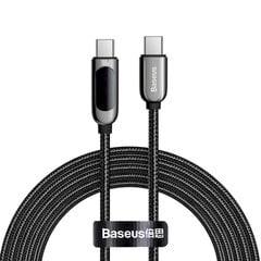 USB-C kaabel USB-C Baseus Cafule'i, 100 W, 1 m (must) hind ja info | Mobiiltelefonide kaablid | kaup24.ee