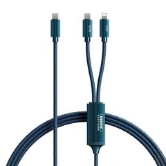 Remax Kerolla Series 2in1 fast cable USB Type C - USB Type C + Lightning PD QC AFC FCP 100W 1m blue (RC-093CCL) цена и информация | Кабели для телефонов | kaup24.ee