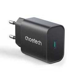 Choetechi kiire USB-tüüpi C laadija 25 W PPS PD must (PD6003) hind ja info | Mobiiltelefonide laadijad | kaup24.ee