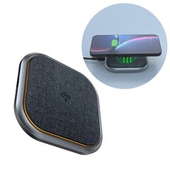 Dudao Fast Wireless Charger 15W Gray (A10H) цена и информация | Зарядные устройства для телефонов | kaup24.ee