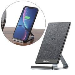 Dudao Fast Wireless Charger With 15W Aluminum Stand Black (A10Pro) цена и информация | Зарядные устройства для телефонов | kaup24.ee