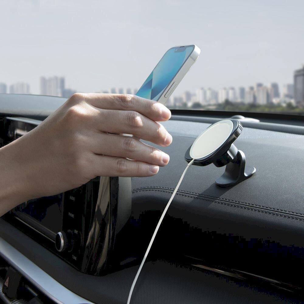 Spigen mag fit magsafe armatuurlaua autokinnitus must hind ja info | Mobiiltelefonide hoidjad | kaup24.ee