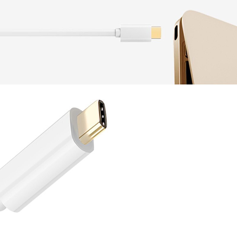 Ugreen USB Type C (mees) – HDMI (emane) adapter valge (40273) цена и информация | Mobiiltelefonide kaablid | kaup24.ee