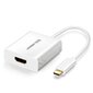 Ugreen USB Type C (mees) – HDMI (emane) adapter valge (40273) цена и информация | Mobiiltelefonide kaablid | kaup24.ee