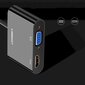 Ugreen mini HDMI (isane) – VGA (emane) / HDMI (emane) + minipistik 3,5 mm (emane) adapter must (CM101) цена и информация | Mobiiltelefonide kaablid | kaup24.ee