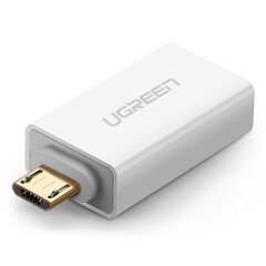 Ugreen mikro-USB – USB 2.0 OTG-adapter, valge (US195) hind ja info | Mobiiltelefonide kaablid | kaup24.ee