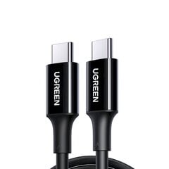 Ugreen cable USB Type C (male) to Type C (male) cable 1m black (US300) цена и информация | Кабели для телефонов | kaup24.ee