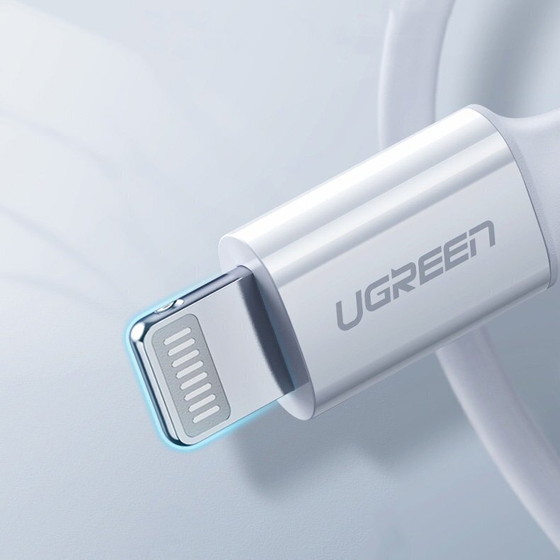 Ugreen MFi kaabel USB Type C – Lightning 3A 1,5 m valge (US171) hind ja info | Mobiiltelefonide kaablid | kaup24.ee