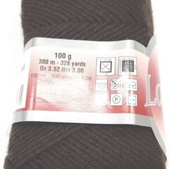 Нитки для вязания LANOSO Bonito 100г; цвет темно-коричневый 992 цена и информация | Принадлежности для вязания | kaup24.ee