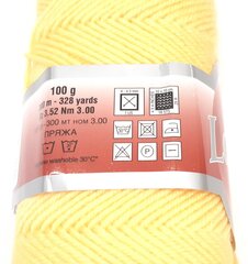 Нитки для вязания LANOSO Bonito 100г; цвет желтый 913 цена и информация | Принадлежности для вязания | kaup24.ee