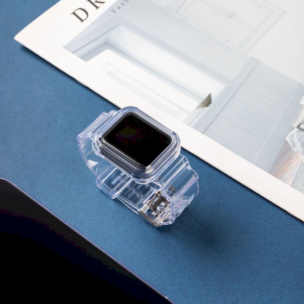 Vahetusrihm Apple Watch 42/44/45mm Fusion Light , sinine hind ja info | Nutikellade ja nutivõrude tarvikud | kaup24.ee