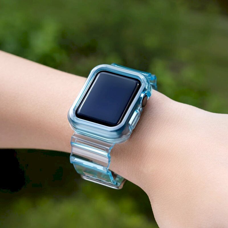 Vahetusrihm Apple Watch 42/44/45mm Fusion Light , sinine hind ja info | Nutikellade ja nutivõrude tarvikud | kaup24.ee