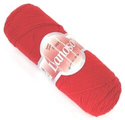 Нитки для вязания LANOSO Bonito 100г; цвет красный 956 цена и информация | Принадлежности для вязания | kaup24.ee