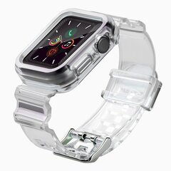 Силиконовый ремешок Fusion Light Set для Apple Watch 38 мм / 40 мм / 41 мм, черный цена и информация | Аксессуары для смарт-часов и браслетов | kaup24.ee