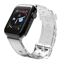 Силиконовый ремешок Fusion Light для Apple Watch 38 мм / 40 мм / 41 мм, черный цена и информация | Аксессуары для смарт-часов и браслетов | kaup24.ee