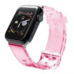 Силиконовый ремешок Fusion Light для Apple Watch 38 мм / 40 мм / 41 мм, красный цена и информация | Аксессуары для смарт-часов и браслетов | kaup24.ee