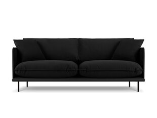 Трехместный диван Interieurs 86 Auguste, черный цена и информация | Диваны | kaup24.ee