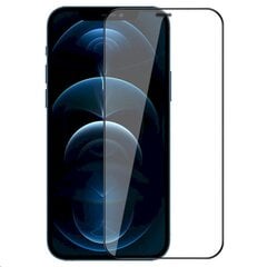 Kaitseklaas Nillkin 2in1 HD Full Apple iPhone 12 6.1, karastatud klaasist, must hind ja info | Ekraani kaitsekiled | kaup24.ee