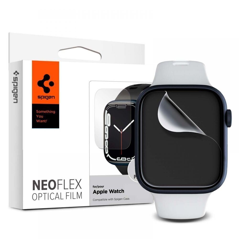 Kaitsekile Spigen Neo Flex HD Apple Watch Series 7 45 mm 3 tk цена и информация | Nutikellade ja nutivõrude tarvikud | kaup24.ee