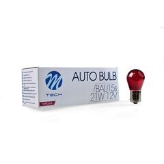 Autopirn M-Tech Z59 BAU15S punane 12 V 10 tk цена и информация | Автомобильные лампочки | kaup24.ee
