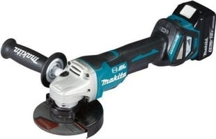 Аккумуляторная шлифовальная машина Makita DGA518RTJU цена и информация | Шлифовальные машины | kaup24.ee