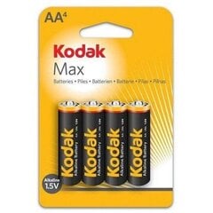 Щелочные батарейки Kodak LR6-4BB (AA), 4 шт. цена и информация | Батерейки | kaup24.ee