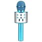 Sinine karaoke mikrofon - kõlar koos hääle muutmise efektidega WS-858 hind ja info | Arendavad mänguasjad | kaup24.ee