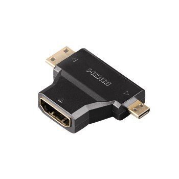 HAMA HDMI ADA.A-SOC - C/D-PLUG hind ja info | USB jagajad, adapterid | kaup24.ee