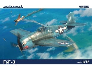 Eduard - F6F-3 Weekend edition (Grumman F6F Hellcat), 1/72, 7457 hind ja info | Klotsid ja konstruktorid | kaup24.ee