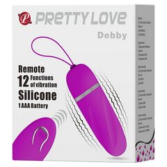 Вибратор в форме пули Pretty Love Debby, розовый цена и информация | Вибраторы | kaup24.ee