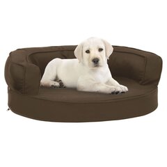 Ergonoomiline voodi koertele, 60x42 cm, pruun hind ja info | Pesad, padjad | kaup24.ee