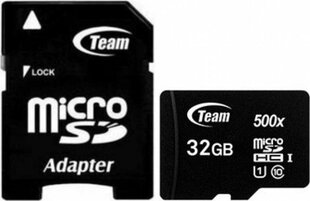 Team Groupi mälukaart, 32 GB + adapter hind ja info | Mobiiltelefonide mälukaardid | kaup24.ee