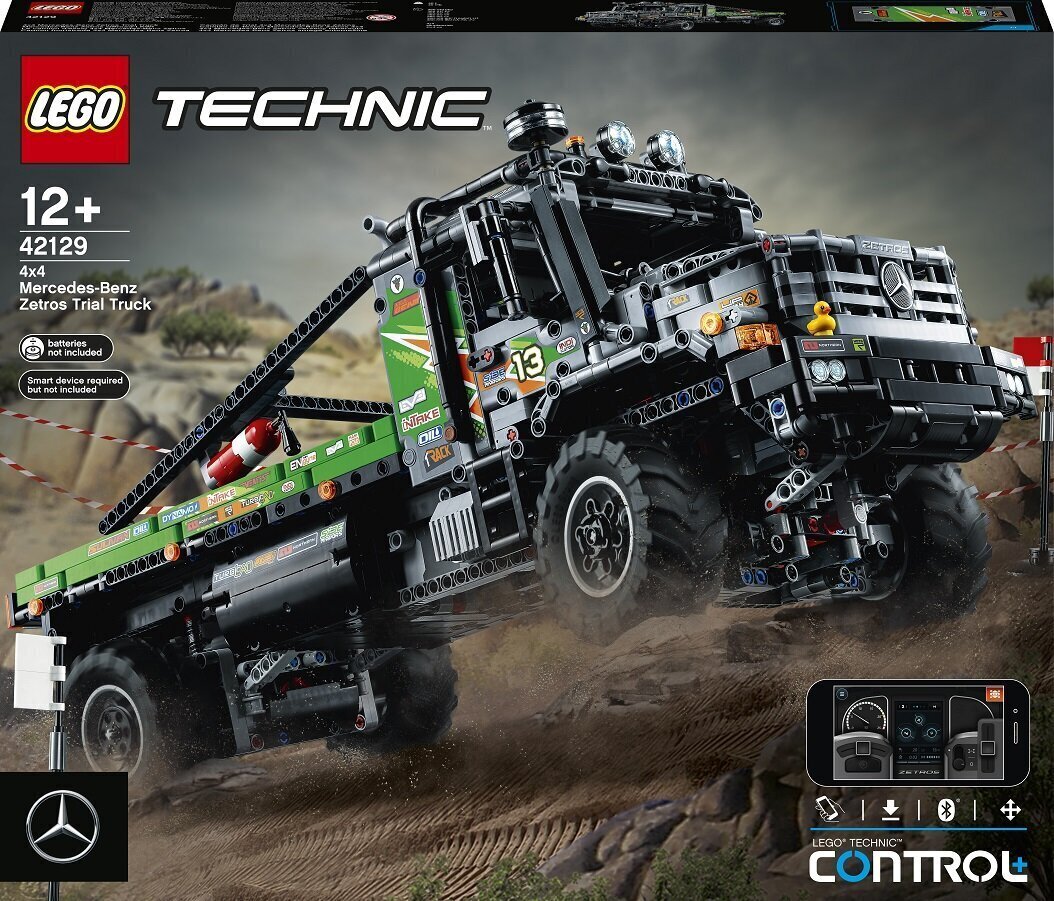 42129 LEGO® Technicu rakendusega juhitavad 4x4 Mercedes-Benz Zetrod hind ja info | Klotsid ja konstruktorid | kaup24.ee