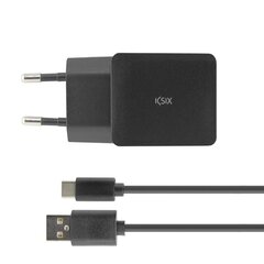 USB-adapter 2,4A + Type-C kaabel, 1 m hind ja info | Mobiiltelefonide laadijad | kaup24.ee