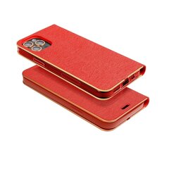 Чехол Luna Book Gold для Samsung Galaxy S21 FE, красный цена и информация | Чехлы для телефонов | kaup24.ee