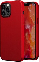 Защитный чехол для Apple iPhone 12/12 Pro, экокожа, веганская кожа, red (red apple) цена и информация | Чехлы для телефонов | kaup24.ee