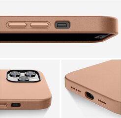 Ümbris Apple iPhone 12 / 12 Pro, eco-nahast, roosa (baby pink) цена и информация | Чехлы для телефонов | kaup24.ee