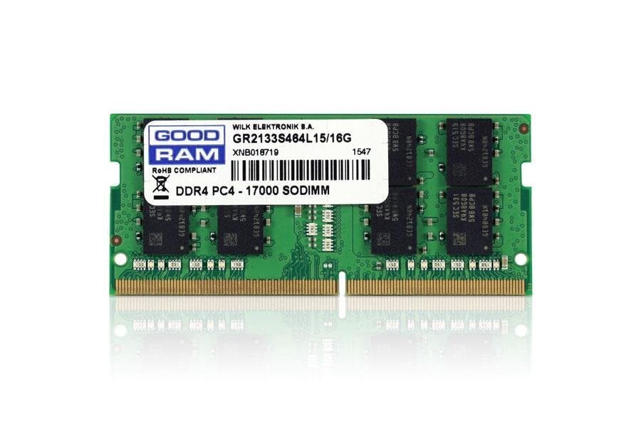 GoodRam GR2666S464L19/16G цена и информация | Operatiivmälu (RAM) | kaup24.ee