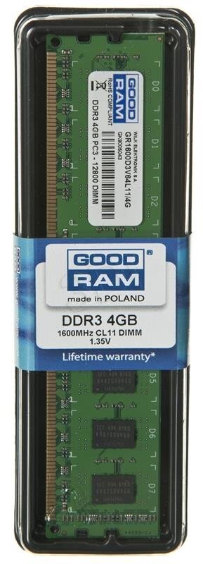Good Ram DDR3 8192MB цена и информация | Operatiivmälu (RAM) | kaup24.ee