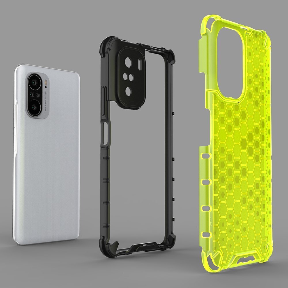 Telefoniümbris Honeycomb armor Xiaomi Redmi K40 Pro+ / K40 Pro / K40 / Poco F3, läbipaistev цена и информация | Telefoni kaaned, ümbrised | kaup24.ee