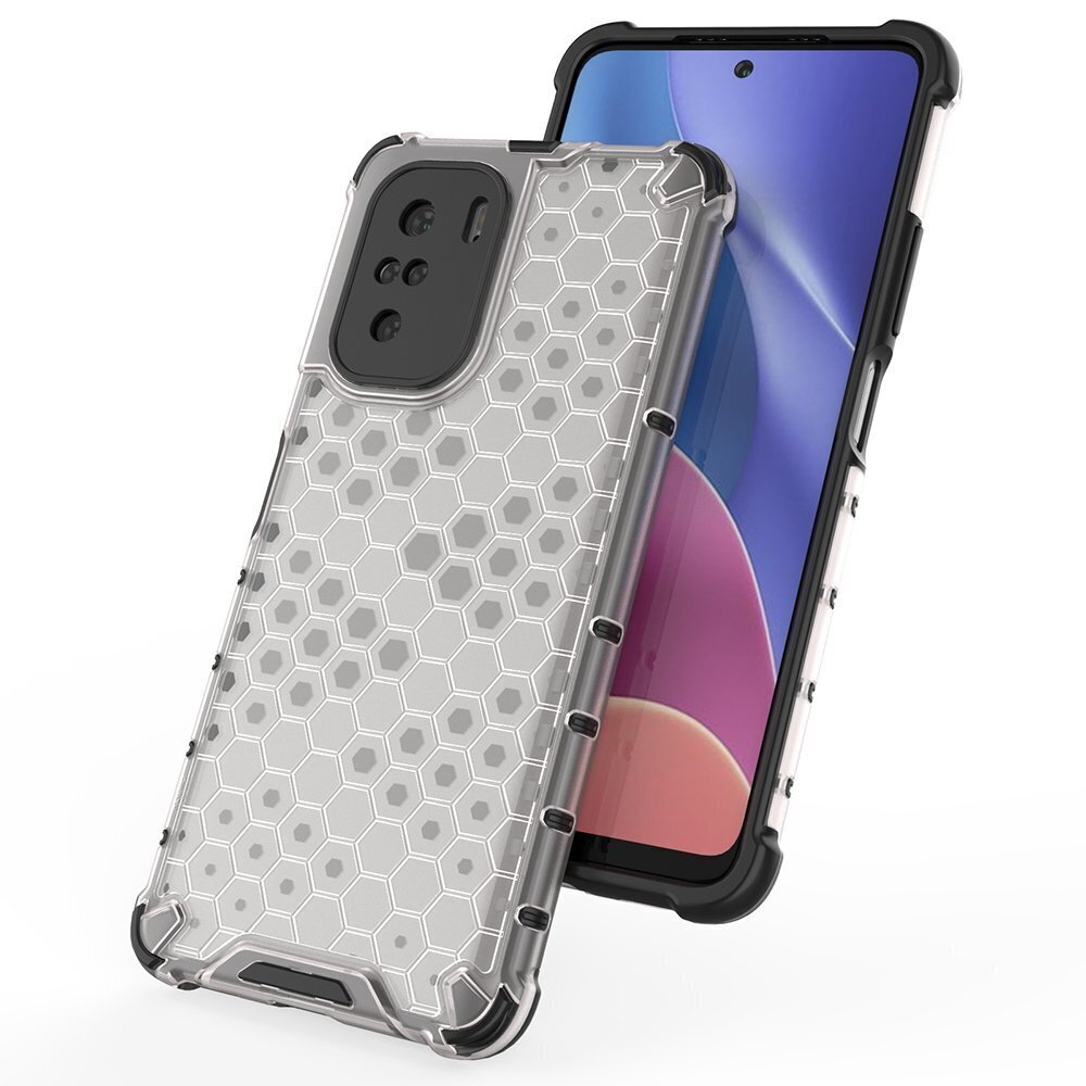 Telefoniümbris Honeycomb armor Xiaomi Redmi K40 Pro+ / K40 Pro / K40 / Poco F3, läbipaistev цена и информация | Telefoni kaaned, ümbrised | kaup24.ee