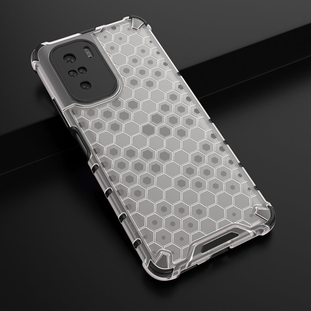 Telefoniümbris Honeycomb armor Xiaomi Redmi K40 Pro+ / K40 Pro / K40 / Poco F3, läbipaistev hind ja info | Telefoni kaaned, ümbrised | kaup24.ee