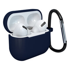 Мягкий силиконовый чехол для наушников Apple AirPods 3 + клипса-крючок темно-синий, чехол D цена и информация | Наушники | kaup24.ee