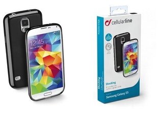 Cellular Line ümbris kummist Schocking sobib Samsung Galaxy S5, must (CSHCKGALS5BK) hind ja info | Telefoni kaaned, ümbrised | kaup24.ee