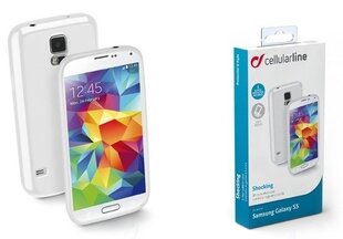 Telefoni ümbris kummist Cellular Line Schocking sobib Samsung Galaxy S5, valge (CSHCKGALS5W) цена и информация | Чехлы для телефонов | kaup24.ee