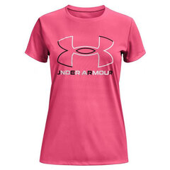 Футболка с коротким рукавом женская Under Armour Big Logo, розовая цена и информация | Рубашки для девочек | kaup24.ee