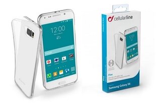 Чехол Cellular Line Fine для Samsung Galaxy S6, прозрачный (CFINECGALS6T) цена и информация | Чехлы для телефонов | kaup24.ee