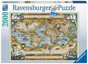 Pusle Around the World, RAVENSBURGER, 2000 osa, 16825 hind ja info | Pusled | kaup24.ee